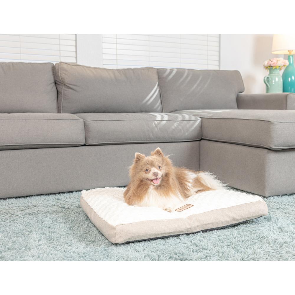 Medium With Handle, Dog Crate Mat With Poly Fill Cushion & Removable Cover