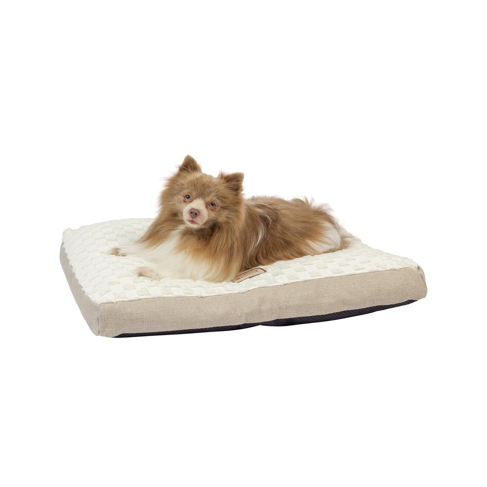 Medium With Handle, Dog Crate Mat With Poly Fill Cushion & Removable Cover
