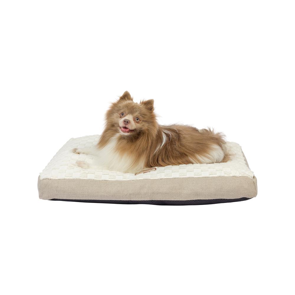 Medium With Handle, Dog Crate Mat With Poly Fill Cushion & Removable Cover