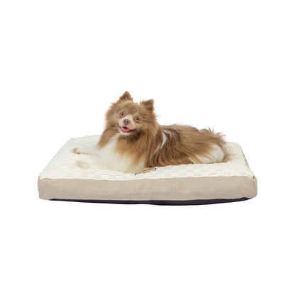 Medium With Handle, Dog Crate Mat With Poly Fill Cushion & Removable Cover