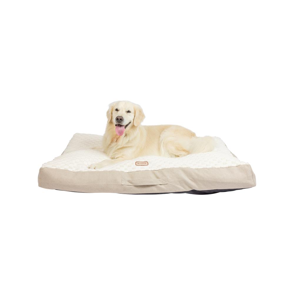 Extra Large With Handle, Dog Crate Mat With Poly Fill Cushion & Removable Cover
