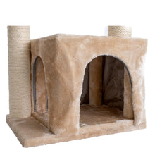 Classic Real Wood Cat Tree, 32-Inch Beige