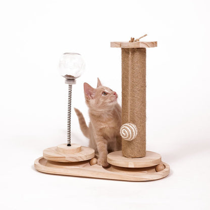 Interactive Scratch Post Activity Center -- The Ultimate Cat Playground