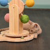 Pinewood Ferris Wheel Cat Toy - Interactive Play Center