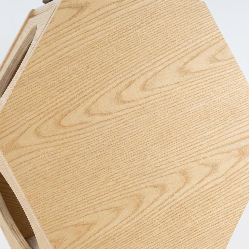 Solid Wood Hexagon Condo Wall-Mounted Cat Climbing Perch and Scratcher
