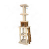 Bison Pets Tall Cat Tree with Condo, and Sisal Post, Beige