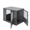 Durable ECOFLEX Large Dog Crate with Flexible Door Placement in Black