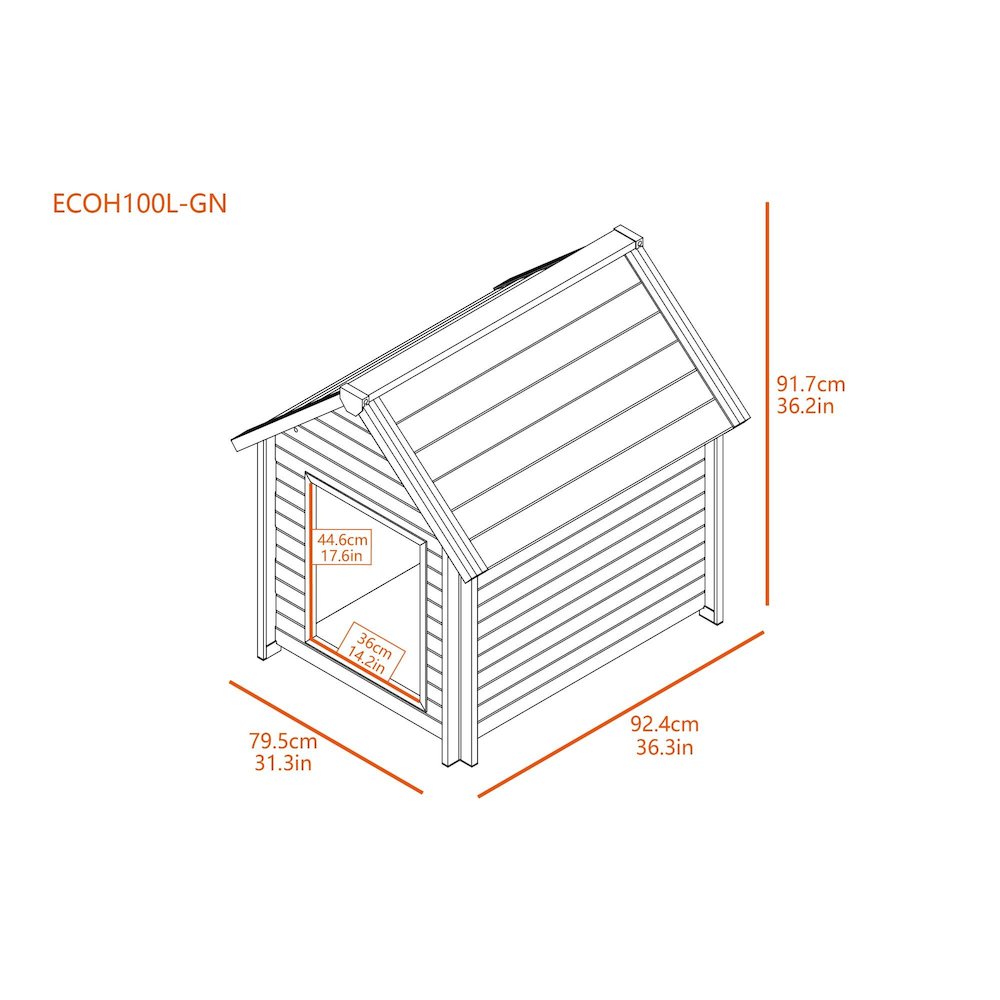 ECOFLEX Bunk Style Dog House - Large