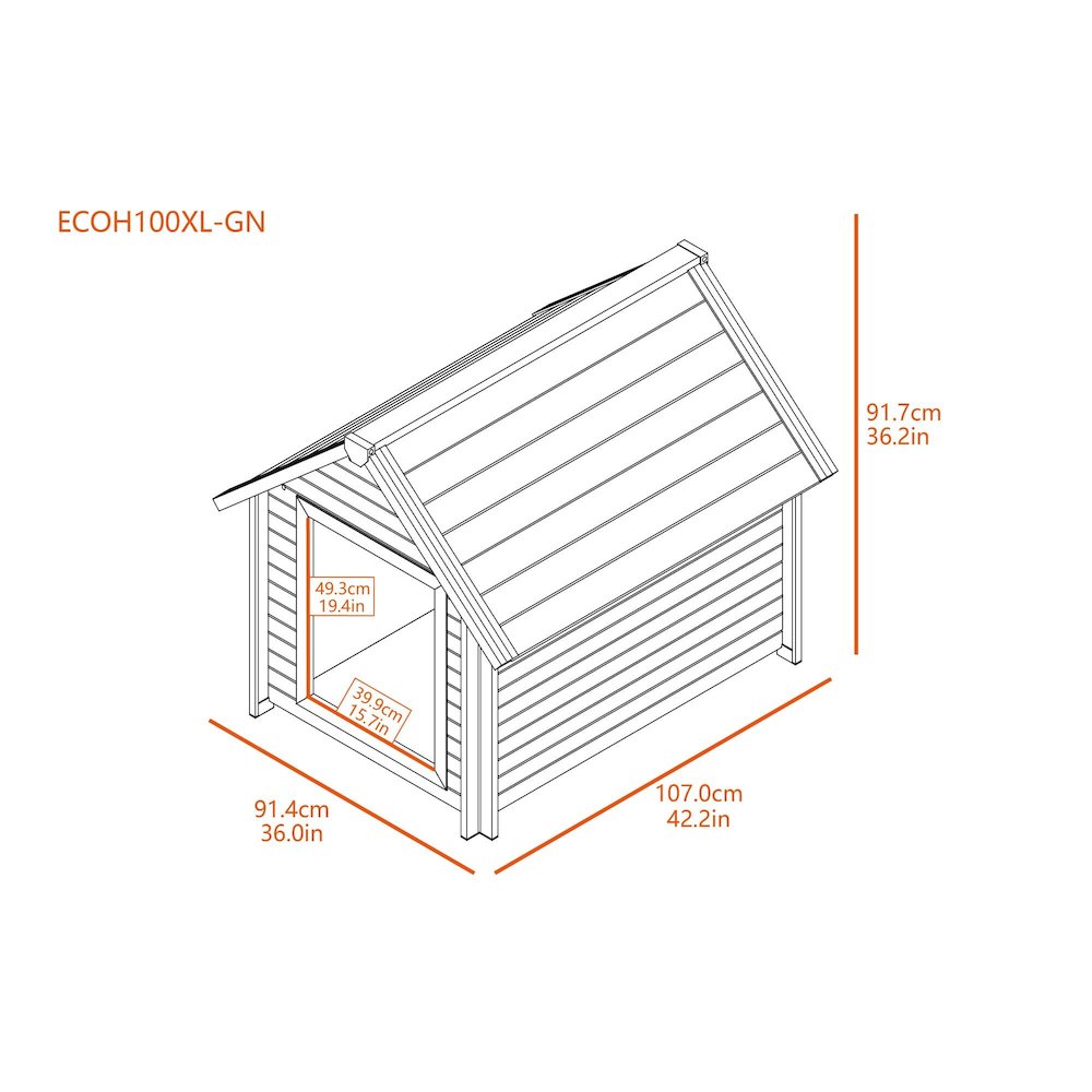 ECOFLEX® Bunk Style Dog House - X-Large
