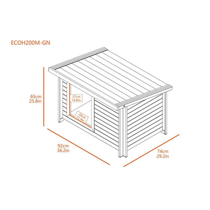 ECOFLEX® Lodge Style Dog House - Medium