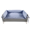 ECOFLEX® Manhattan Raised Dog Bed with Cushion - Grey