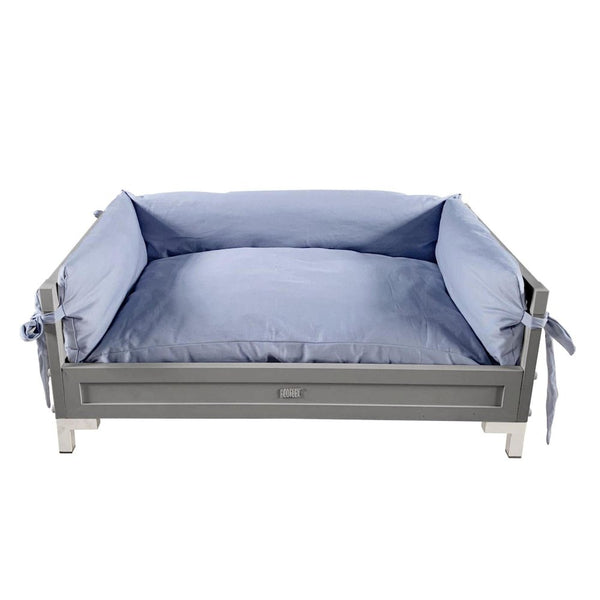 ECOFLEX® Manhattan Raised Dog Bed with Cushion - Grey