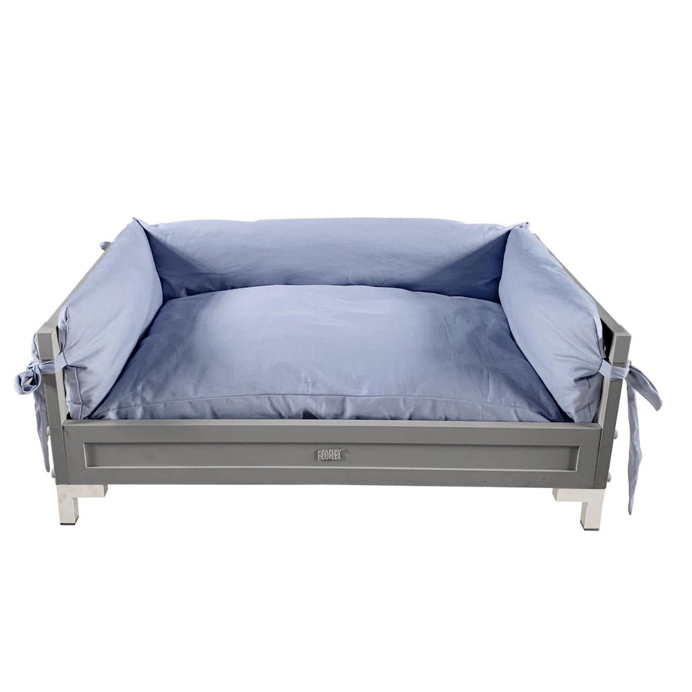 ECOFLEX® Manhattan Raised Dog Bed with Cushion - Grey