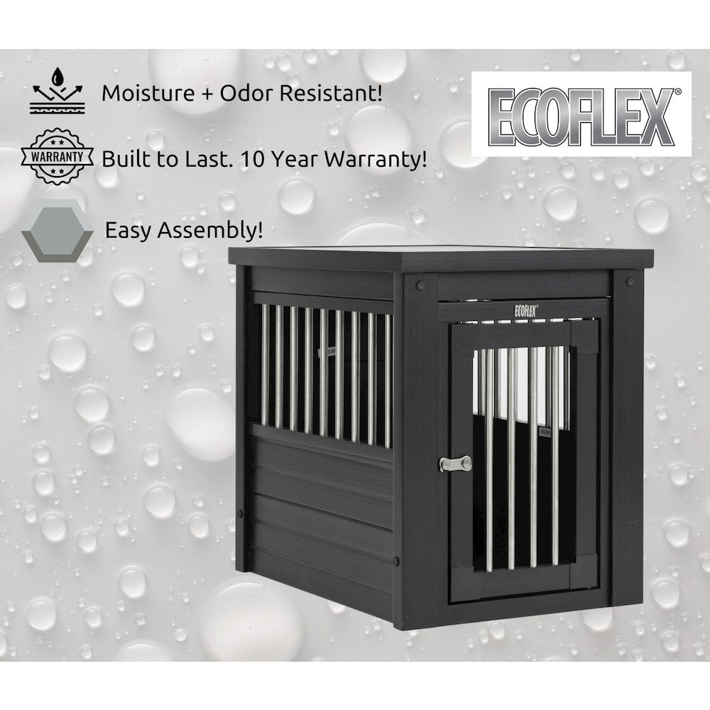 ECOFLEX® Dog Crate End Table - Espresso Small