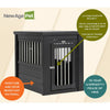 ECOFLEX® Dog Crate End Table - Espresso Small