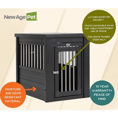 ECOFLEX® Dog Crate End Table - Espresso Small