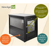 ECOFLEX® Dog Crate End Table - Espresso Large