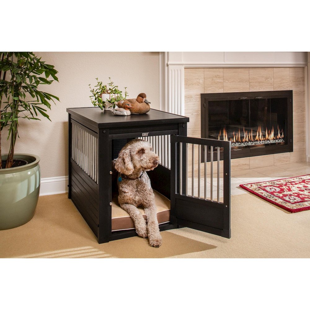 ECOFLEX® Dog Crate End Table - Espresso Large