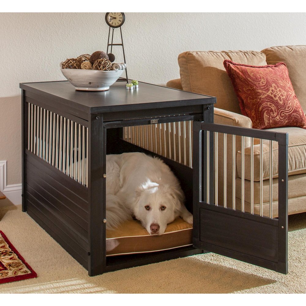 ECOFLEX® Dog Crate End Table - Espresso X-Large
