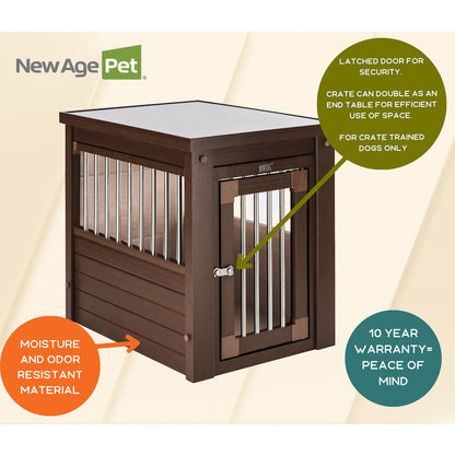 ECOFLEX® Dog Crate End Table - Russet Small