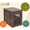 ECOFLEX® Dog Crate End Table - Russet Medium