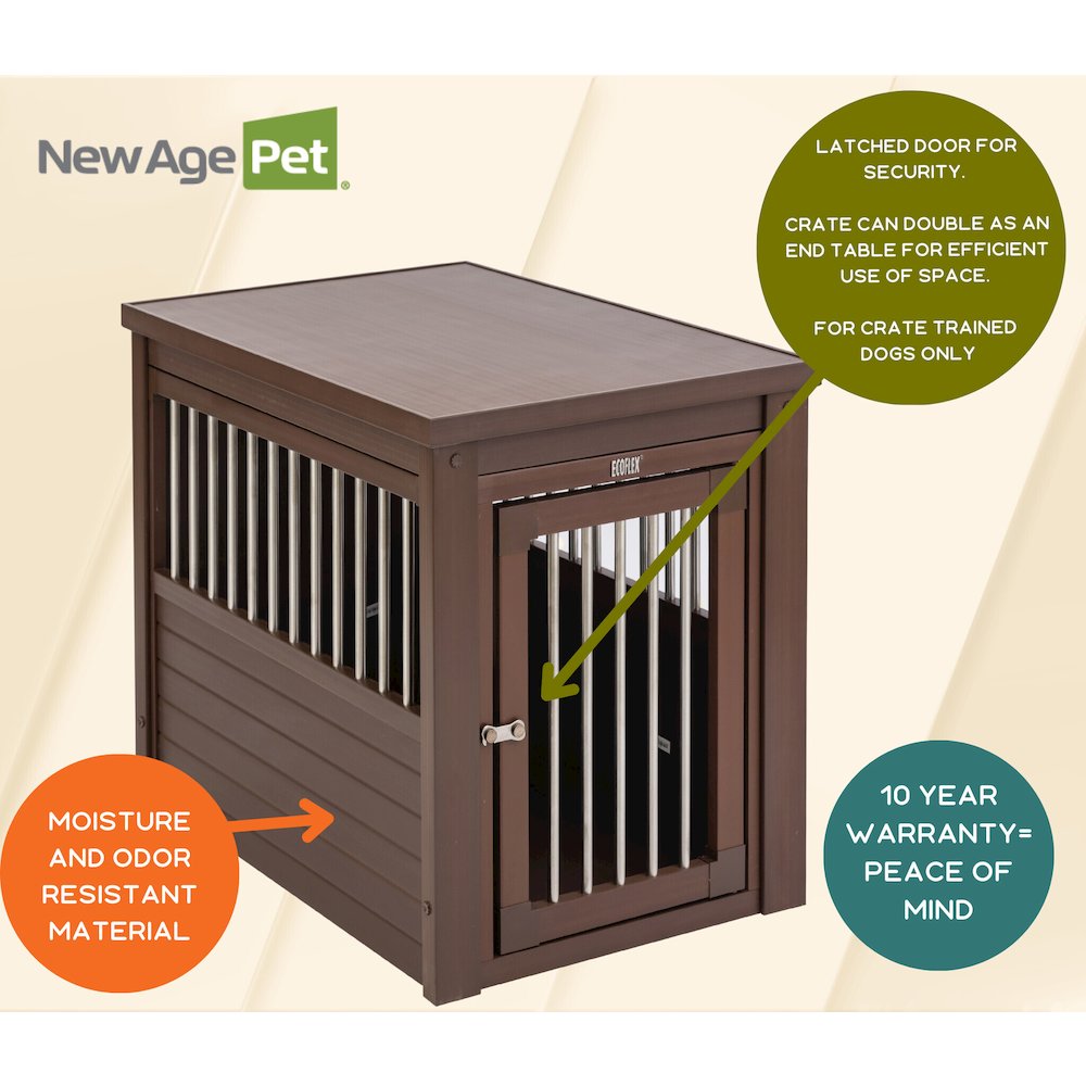 ECOFLEX® Dog Crate End Table - Russet Medium