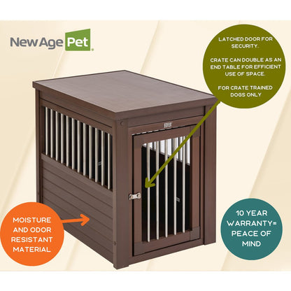 ECOFLEX® Dog Crate End Table - Russet Medium