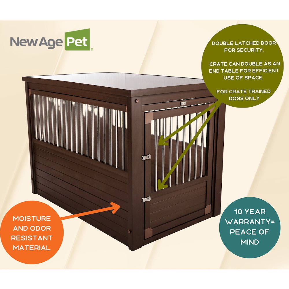 ECOFLEX® Dog Crate End Table - Russet X-Large