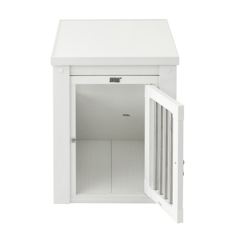 ECOFLEX® Dog Crate End Table - Antique White Small