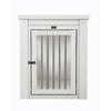 ECOFLEX® Dog Crate End Table - Antique White Medium