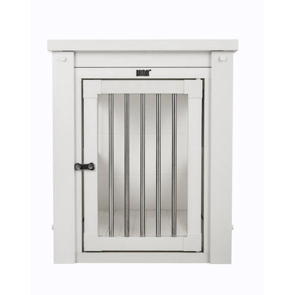 ECOFLEX® Dog Crate End Table - Antique White Medium
