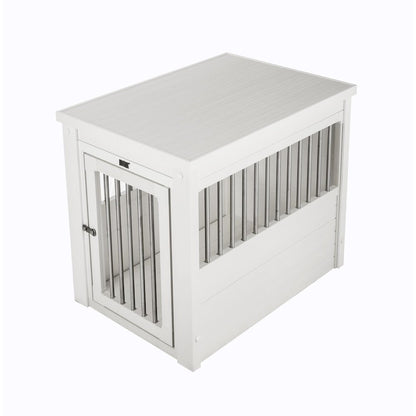 ECOFLEX® Dog Crate End Table - Antique White Medium
