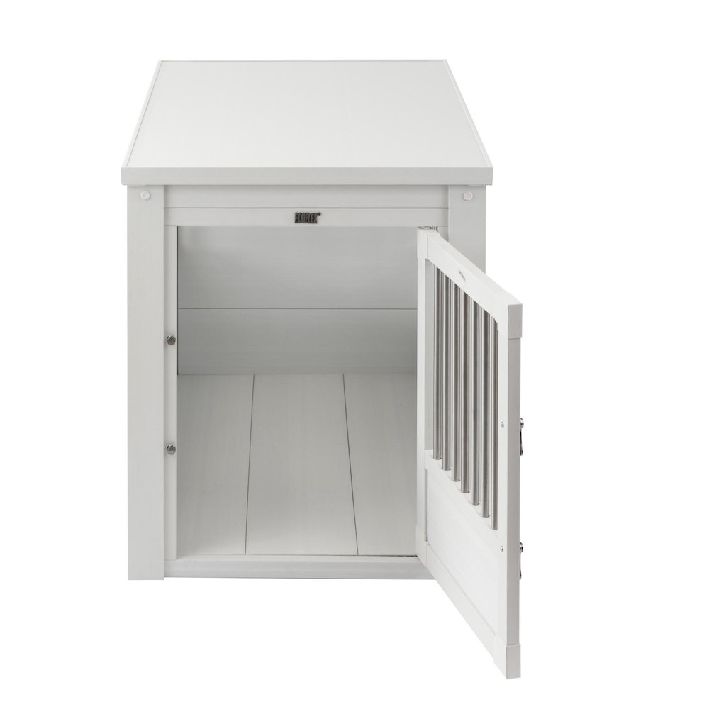 ECOFLEX® Dog Crate End Table - Antique White Large