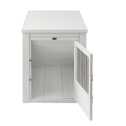 ECOFLEX® Dog Crate End Table - Antique White Large
