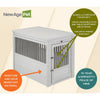 ECOFLEX® Dog Crate End Table - Antique White Large