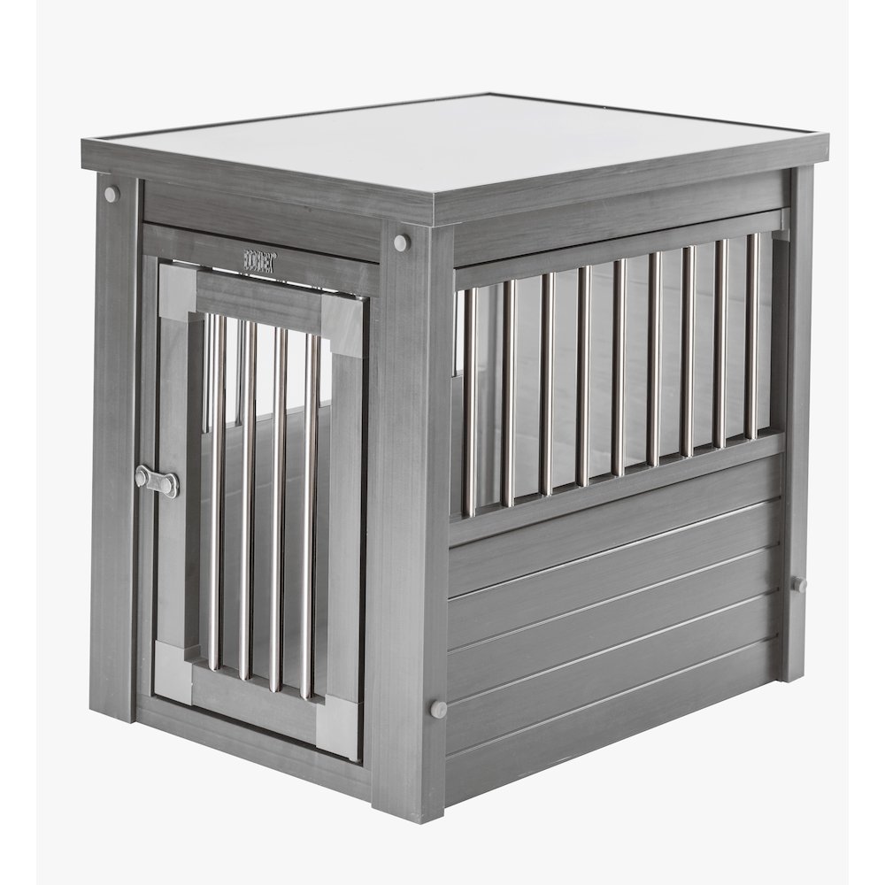ECOFLEX® Dog Crate End Table - Grey Small