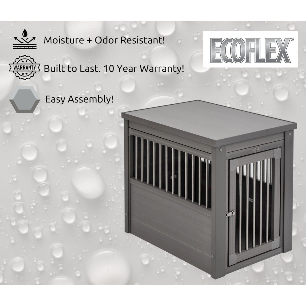 ECOFLEX® Dog Crate End Table - Grey Small