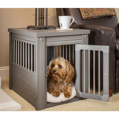 ECOFLEX® Dog Crate End Table - Grey Small