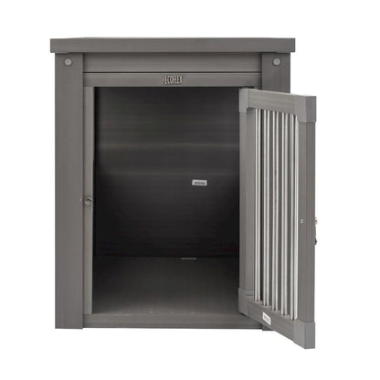 ECOFLEX® Dog Crate End Table - Grey Medium