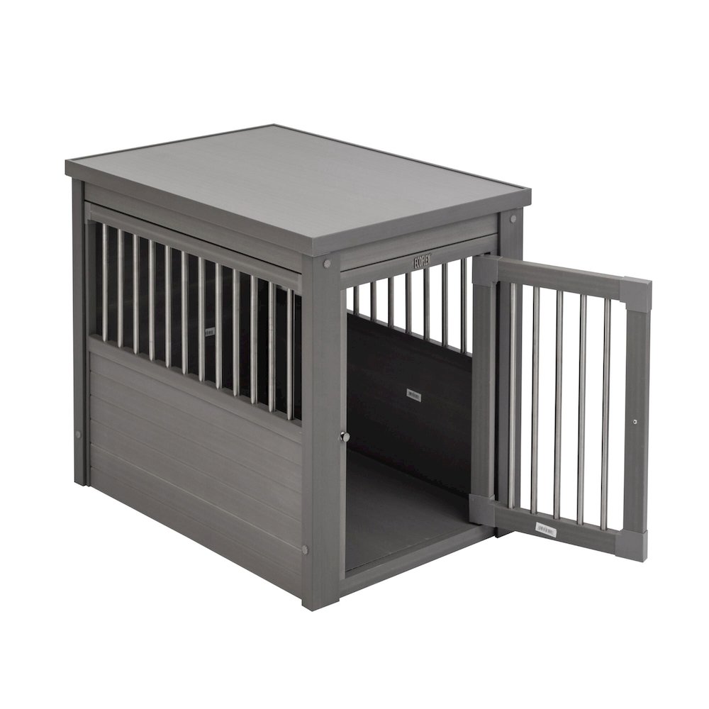 ECOFLEX® Dog Crate End Table - Grey Medium