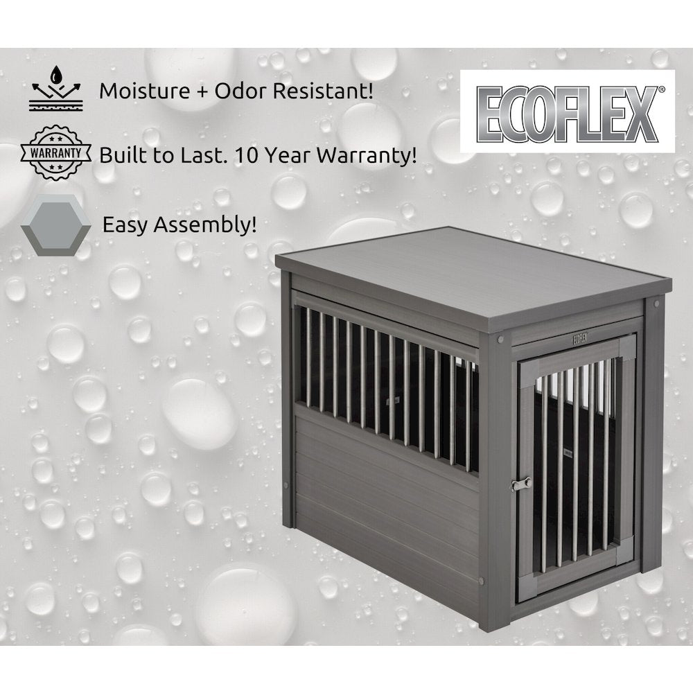 ECOFLEX® Dog Crate End Table - Grey Medium