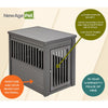 ECOFLEX® Dog Crate End Table - Grey Medium