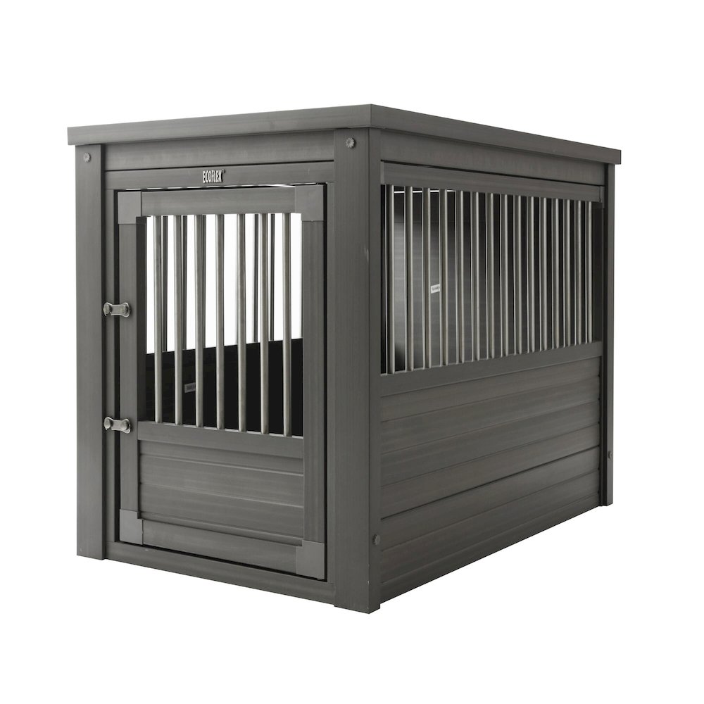 ECOFLEX® Dog Crate End Table - Grey Large
