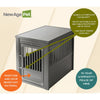 ECOFLEX® Dog Crate End Table - Grey Large