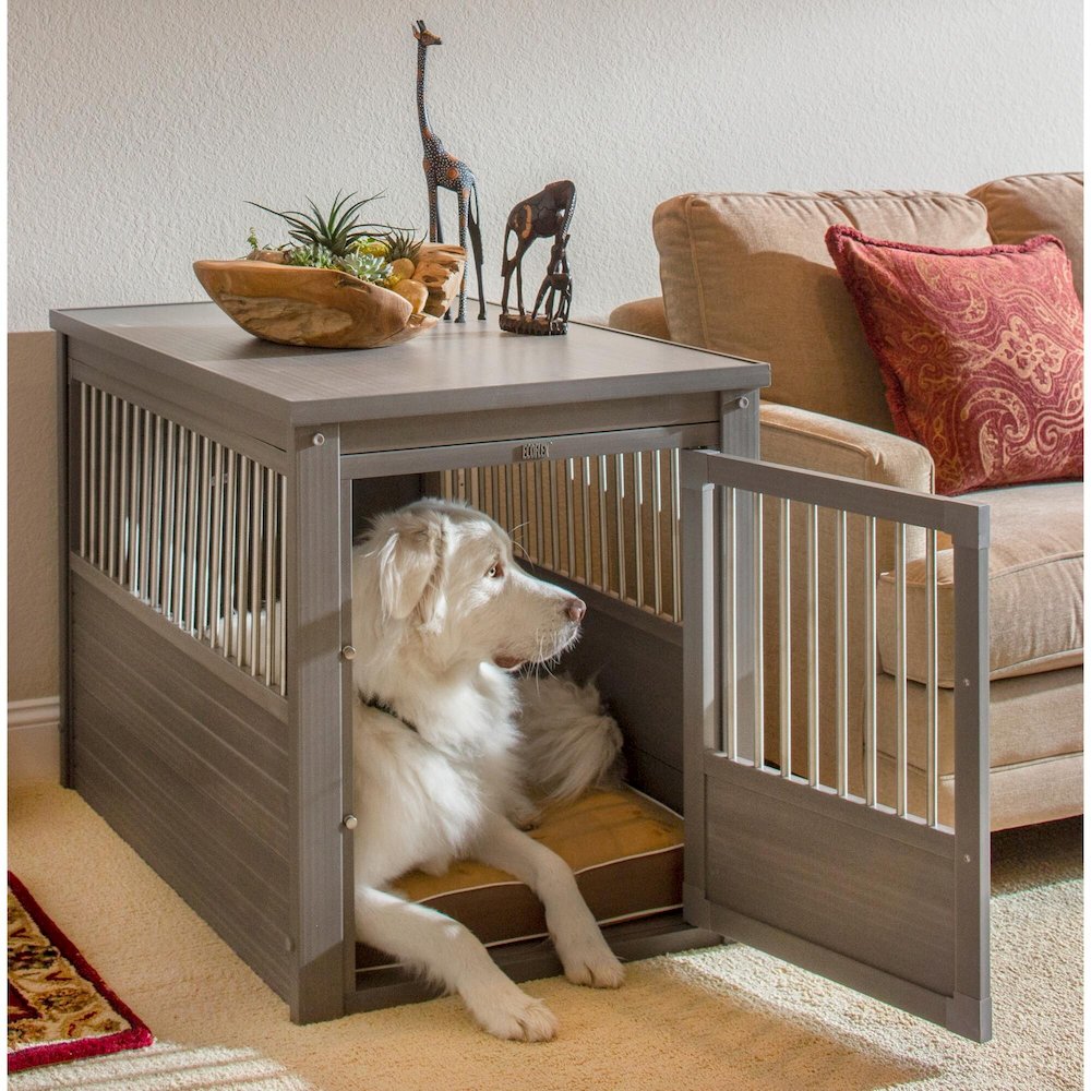 ECOFLEX® Dog Crate End Table - Grey X-Large