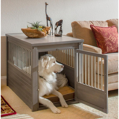 ECOFLEX® Dog Crate End Table - Grey X-Large