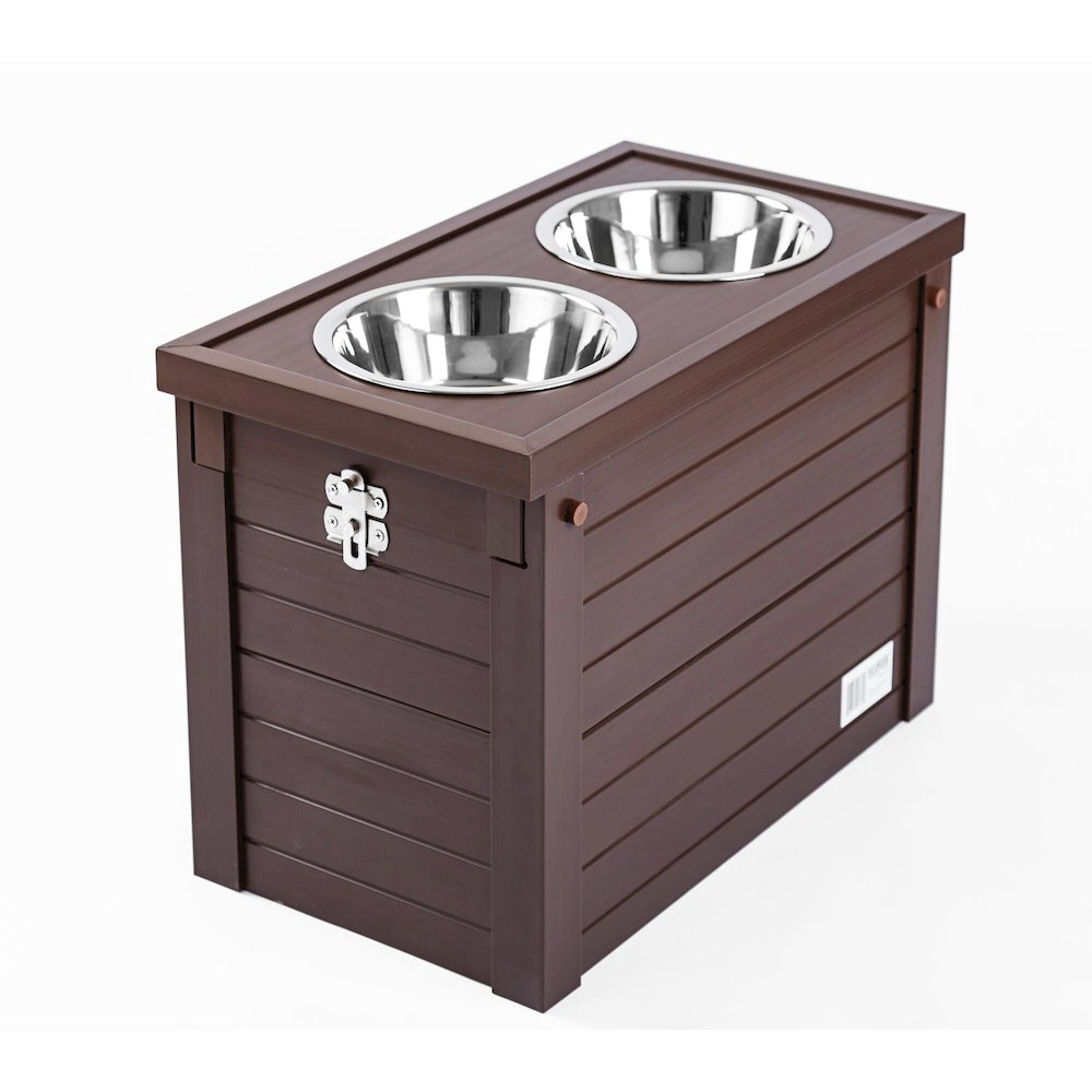 ECOFLEX® Piedmont 2-Bowl Diner with Sliding Lid Storage Bin -Russet