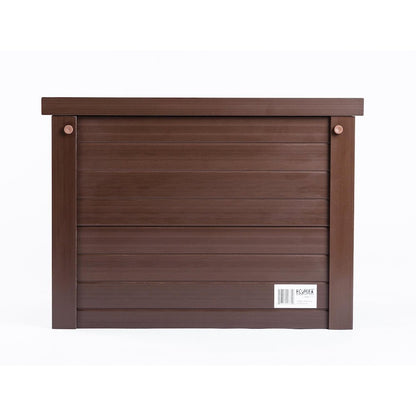 ECOFLEX® Piedmont 2-Bowl Diner with Sliding Lid Storage Bin -Russet