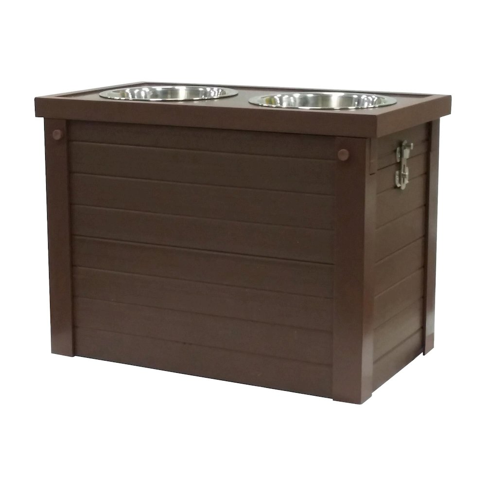 ECOFLEX® Piedmont 2-Bowl Diner with Sliding Lid Storage Bin -Russet