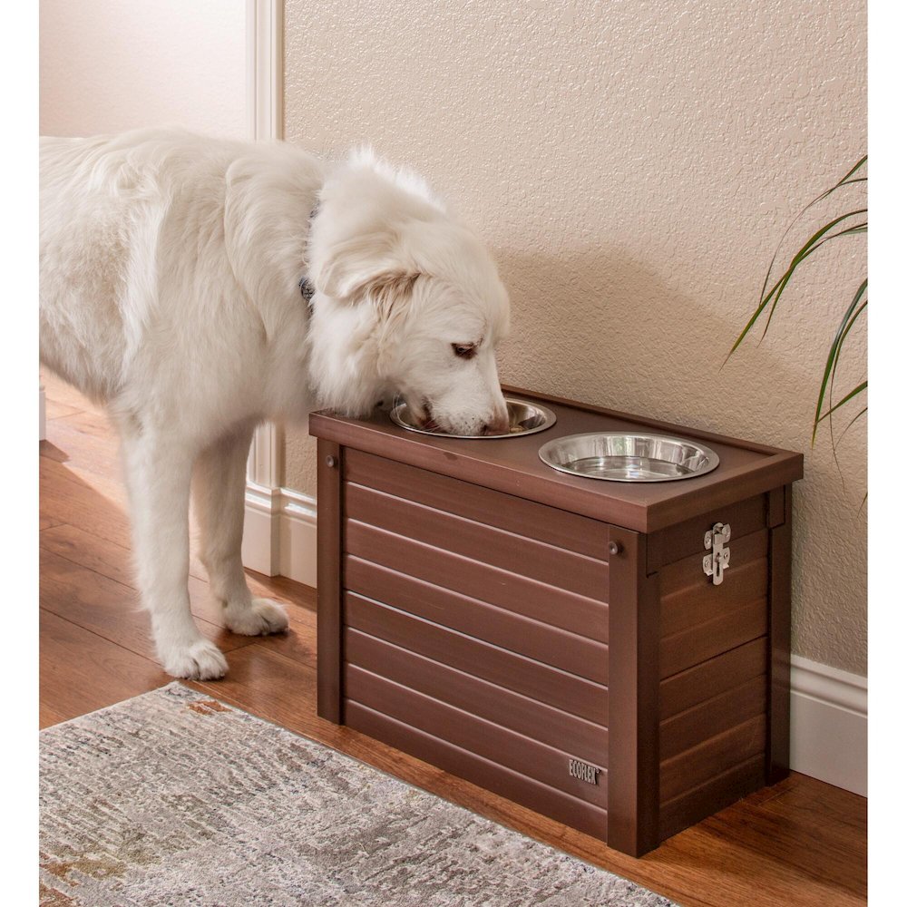 ECOFLEX® Piedmont 2-Bowl Diner with Sliding Lid Storage Bin -Russet